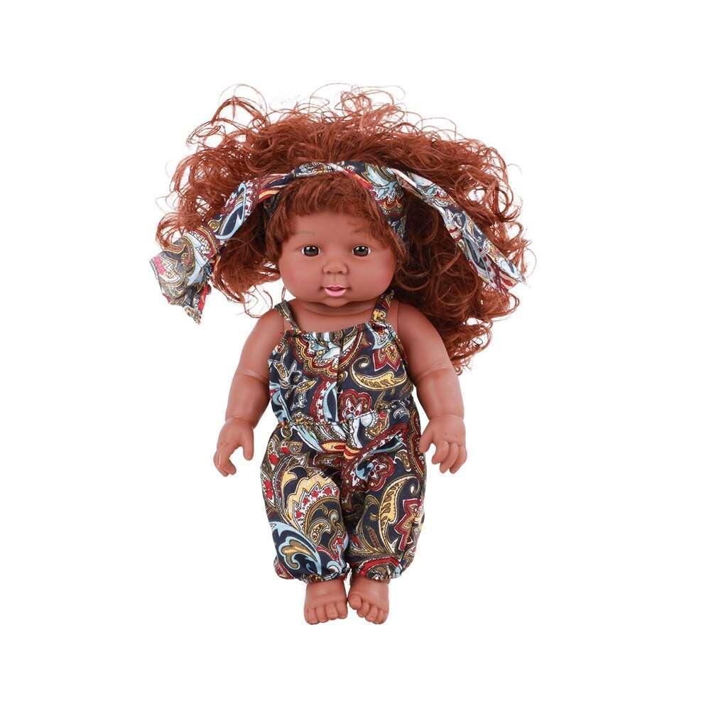 African American Doll Full Enamel Baby Toys - HEPSIBAH SHOP