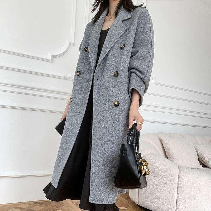 Autumn / Winter cashmere women's coat - HEPSIBAH SHOP