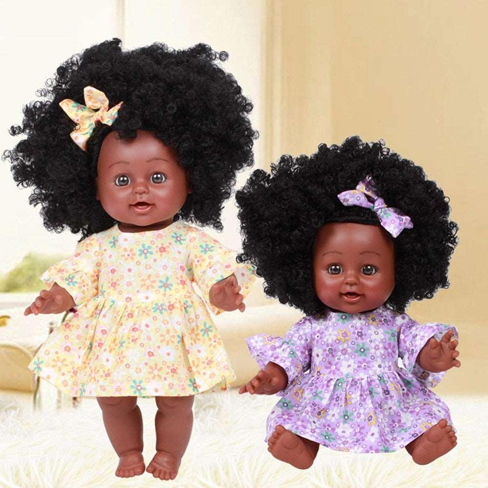 African American Doll Full Enamel Baby Toys - HEPSIBAH SHOP