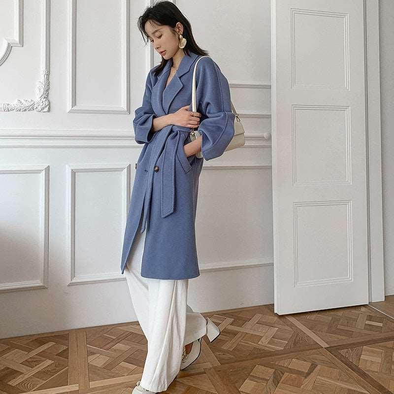 Autumn / Winter cashmere women's coat - HEPSIBAH SHOP