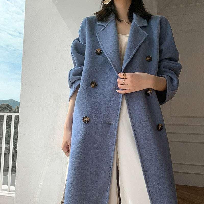 Autumn / Winter cashmere women's coat - HEPSIBAH SHOP