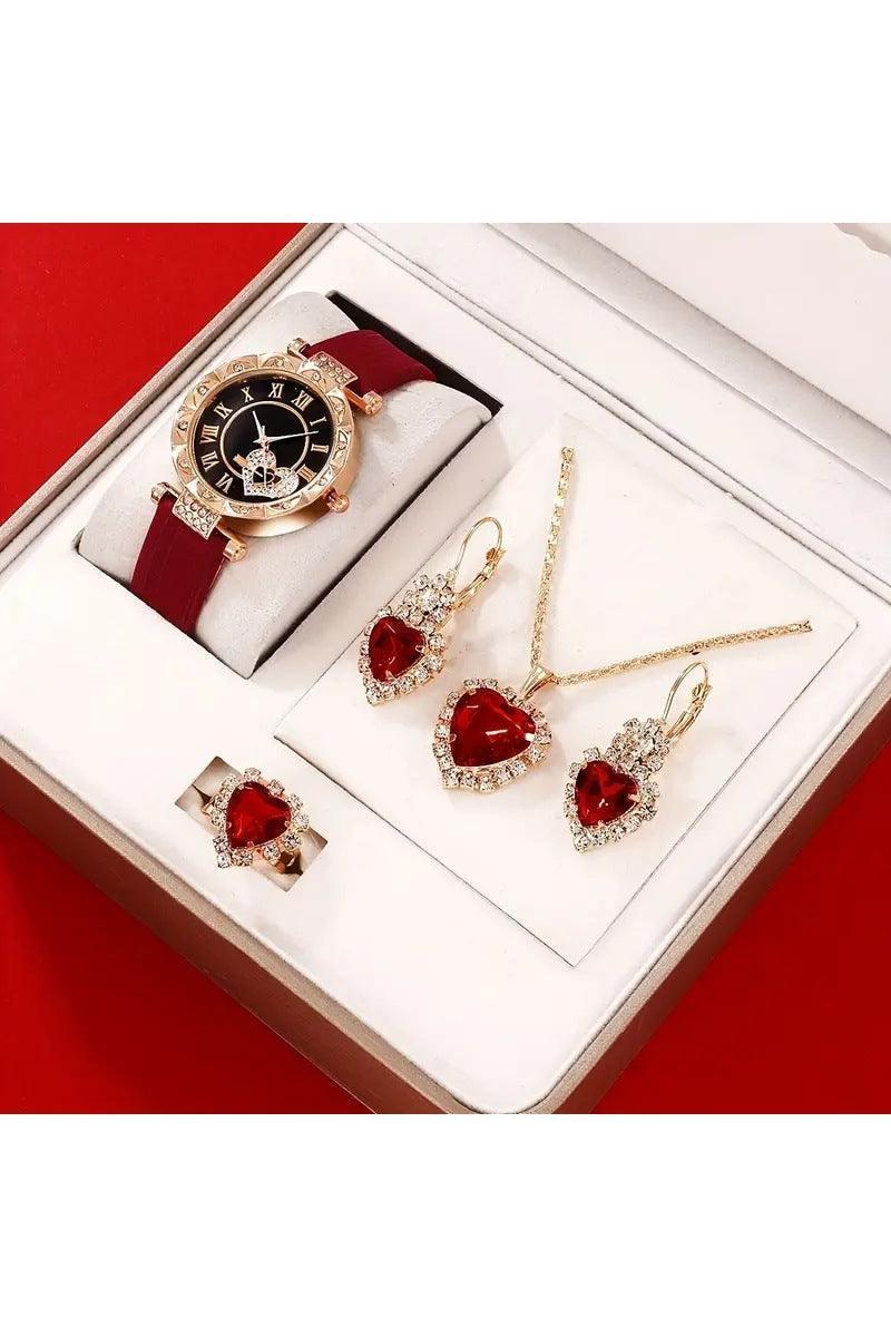 Women's Quartz Watch 4 PC Set - HEPSIBAH SHOP