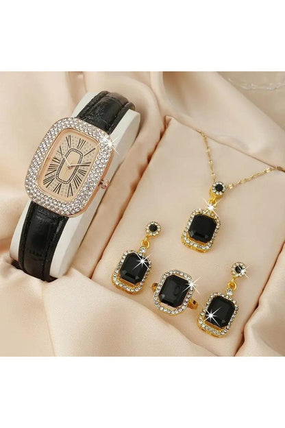 Women's Quartz Watch 4 PC Set - HEPSIBAH SHOP