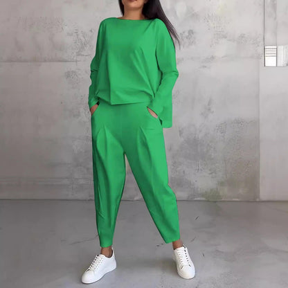 Women's Irregular Sweater Pants Suit - HEPSIBAH SHOP