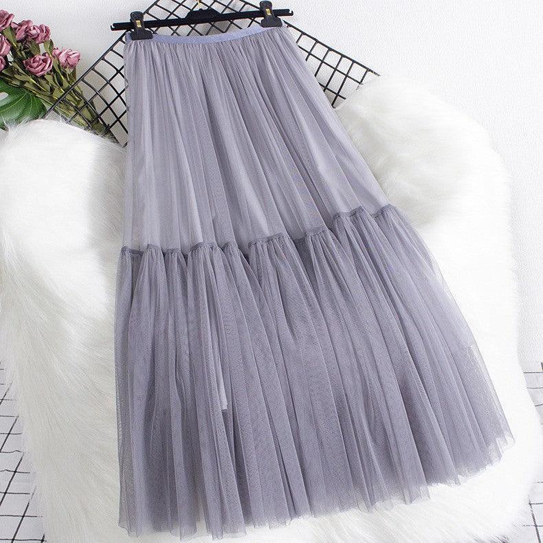 Large Swing A- Line Umbrella Mid-length Mesh Bubble Skirt - HEPSIBAH SHOP