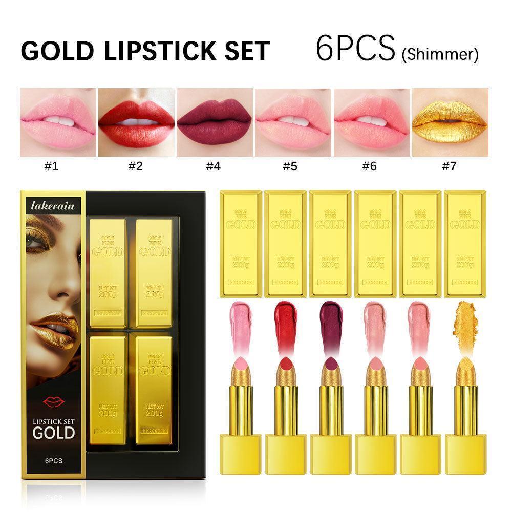 Lipstick Kit Gold Bar Makeup Set - HEPSIBAH SHOP