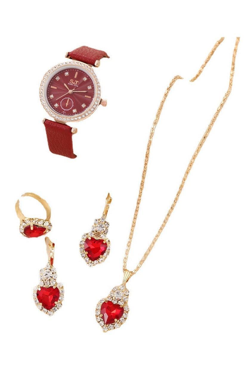 Women's Quartz Watch 4 PC Set - HEPSIBAH SHOP