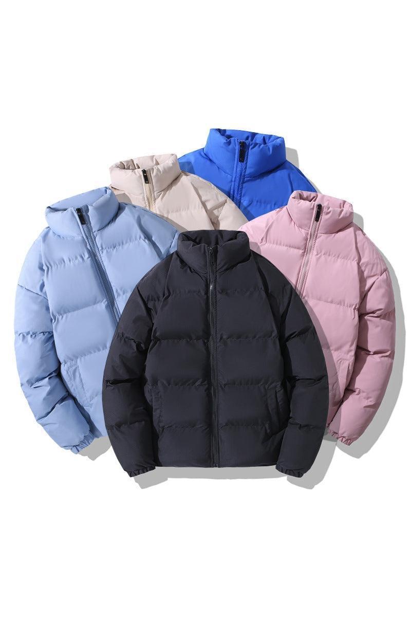 Solid Color Casual Cotton-padded Men's Jacket - HEPSIBAH SHOP