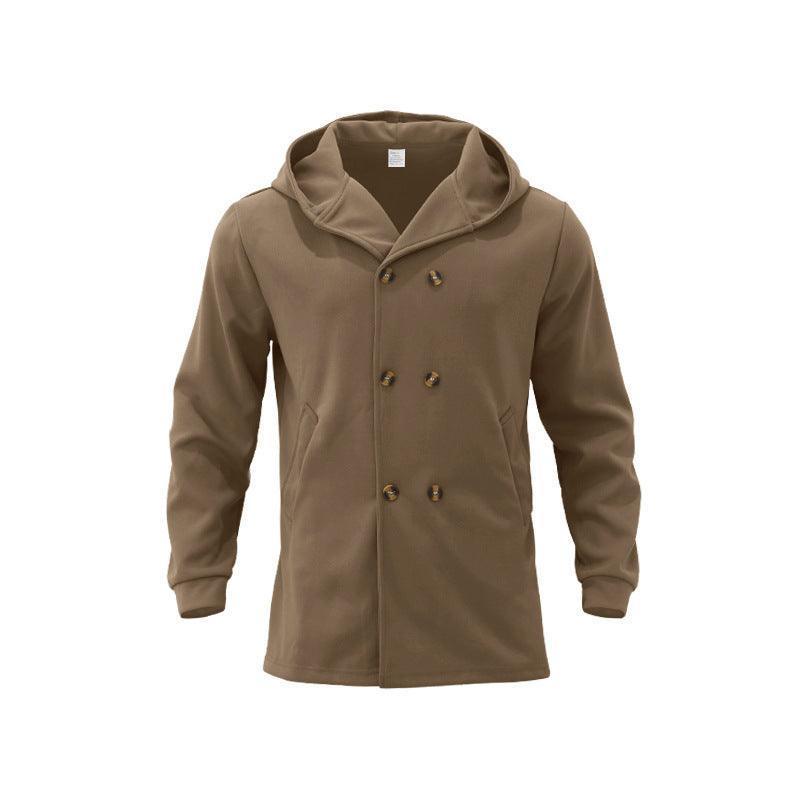 Hooded Double-breasted Casual Trench Coat - HEPSIBAH SHOP