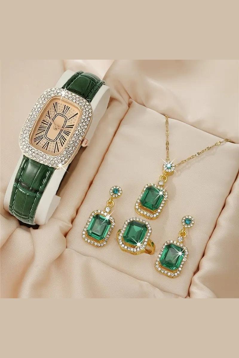 Women's Quartz Watch 4 PC Set - HEPSIBAH SHOP