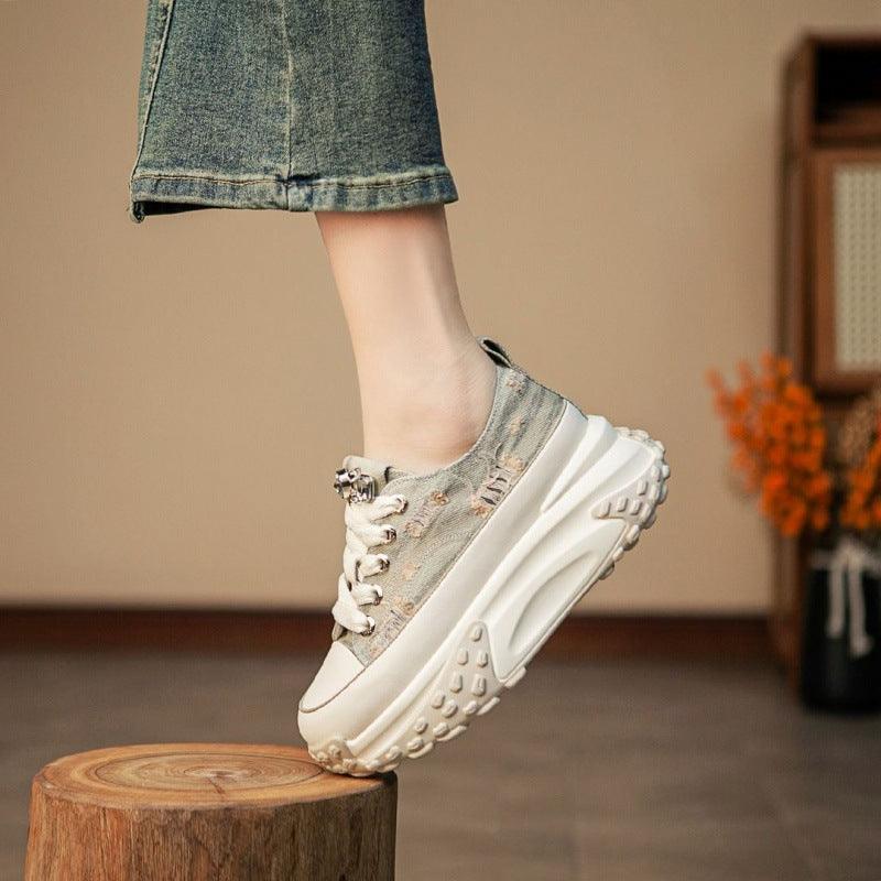 Summer Breathable Platform White Shoes Women - HEPSIBAH SHOP