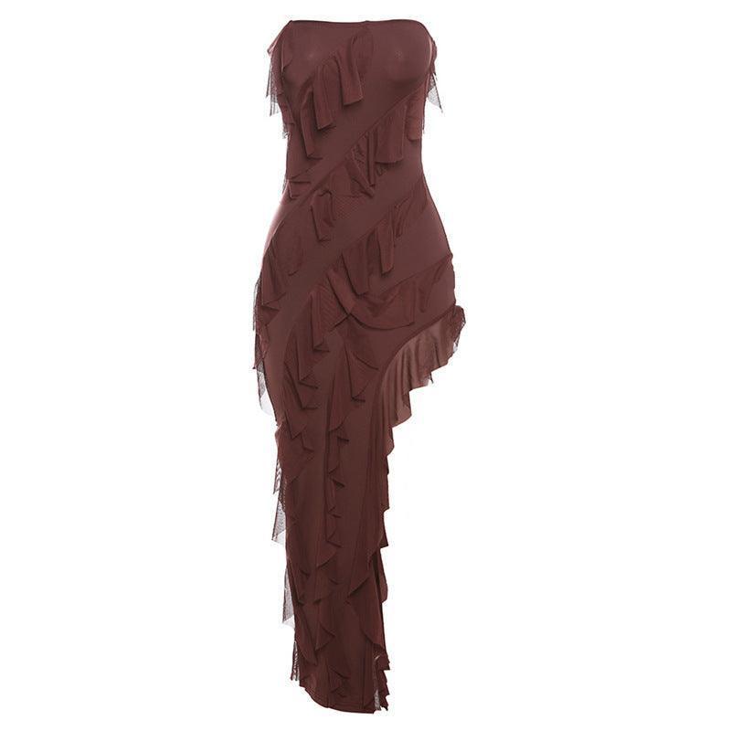 Women's Fashion Tube Top Tassel Dress - HEPSIBAH SHOP