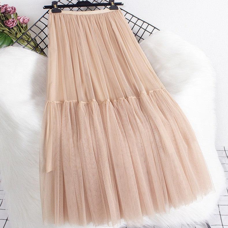 Large Swing A- Line Umbrella Mid-length Mesh Bubble Skirt - HEPSIBAH SHOP