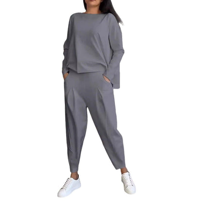 Women's Irregular Sweater Pants Suit - HEPSIBAH SHOP