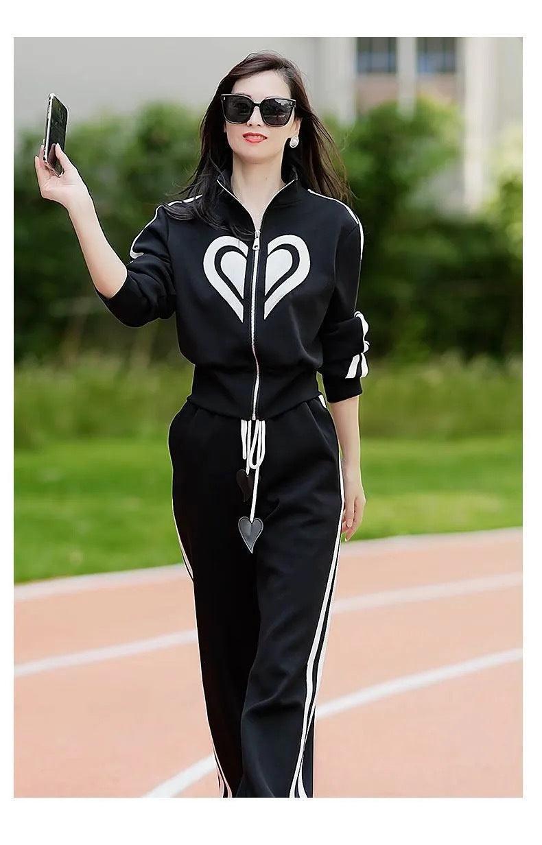 Women's Versatile Casual Printed Sports Suit - HEPSIBAH SHOP