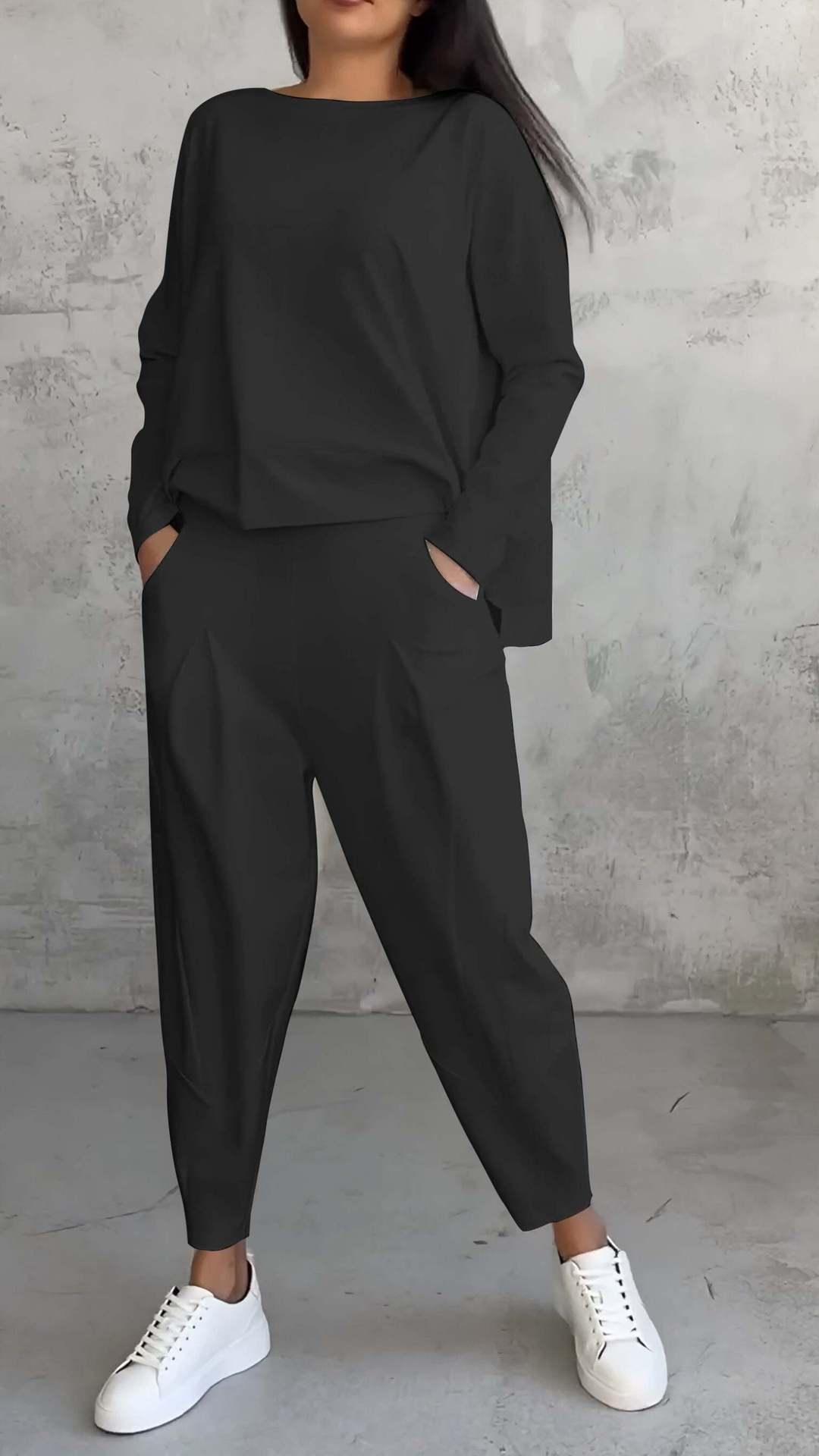 Women's Irregular Sweater Pants Suit - HEPSIBAH SHOP