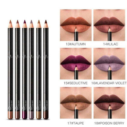 6-12Pcs/Set Waterproof Pencil Lipstick Set - HEPSIBAH SHOP