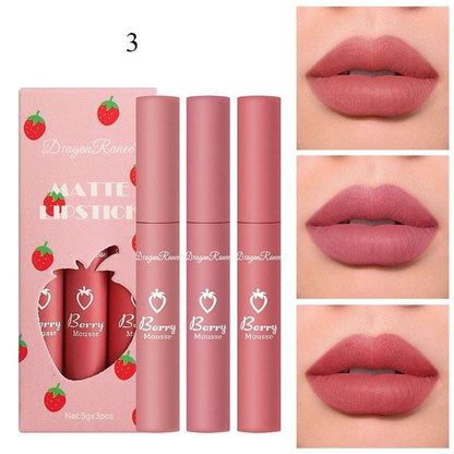 3 Pcs Sweet Liquid Lipstick Set - HEPSIBAH SHOP