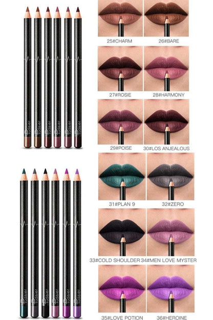 6-12Pcs/Set Waterproof Pencil Lipstick Set - HEPSIBAH SHOP