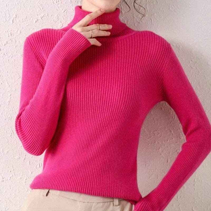 ABRINI Women Turtleneck Sweaters - HEPSIBAH SHOP