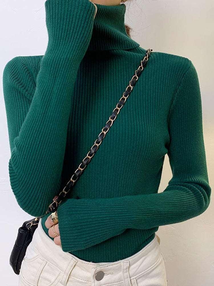 ABRINI Women Turtleneck Sweaters - HEPSIBAH SHOP