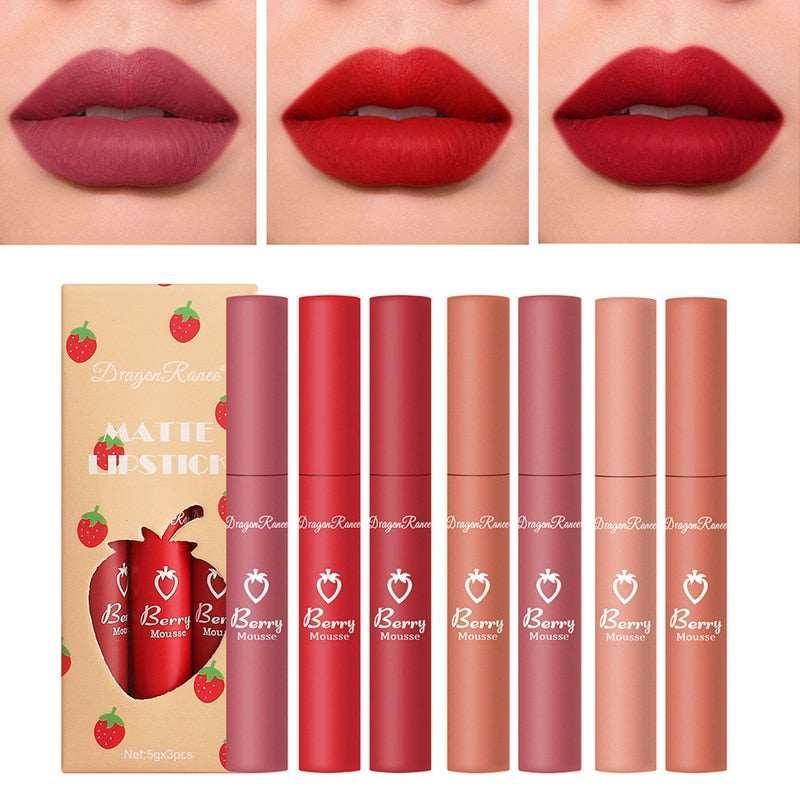 3 Pcs Sweet Liquid Lipstick Set - HEPSIBAH SHOP