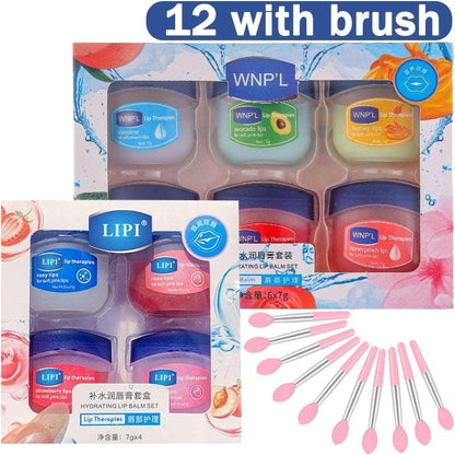 6/1 Pcs Lip Balms Moisturizing Non-sticky Fruit Series - HEPSIBAH SHOP