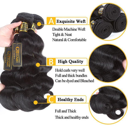 Body Wave Bundles Brazilian Human Hair Bundle Hair Weaves 10-30 inch - HEPSIBAH SHOP