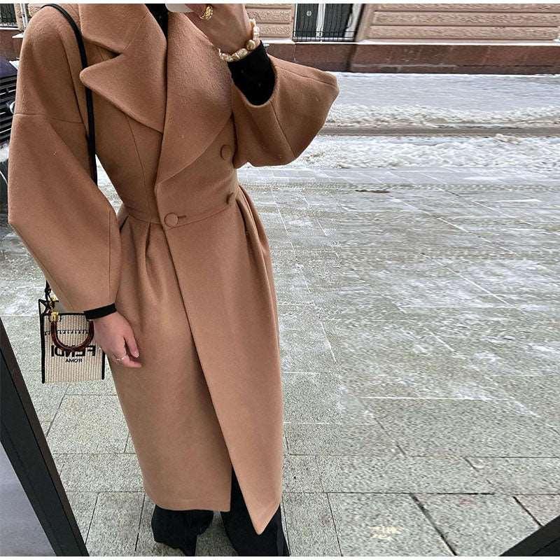 Autumn Women Double-Breasted Office Lady Long Coat - HEPSIBAH SHOP