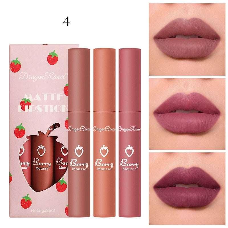 3 Pcs Sweet Liquid Lipstick Set - HEPSIBAH SHOP