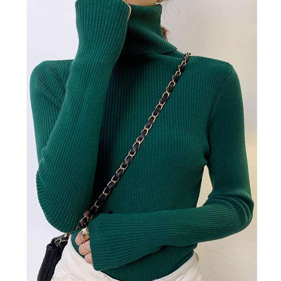 ABRINI Women Turtleneck Sweaters - HEPSIBAH SHOP