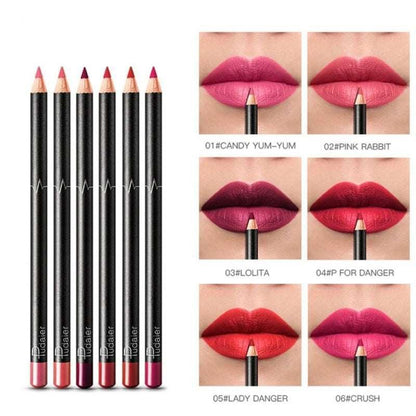 6-12Pcs/Set Waterproof Pencil Lipstick Set - HEPSIBAH SHOP