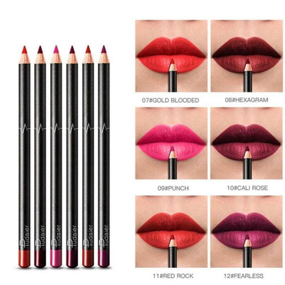 6-12Pcs/Set Waterproof Pencil Lipstick Set - HEPSIBAH SHOP