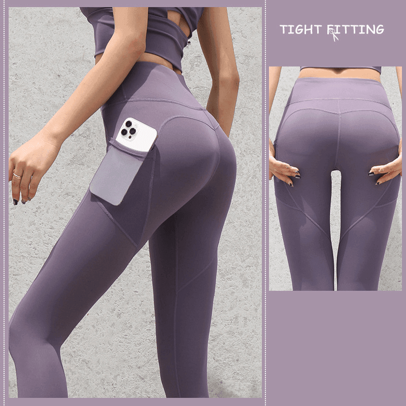 Gym Sport Seamless Leggings With Pockets - HEPSIBAH SHOP