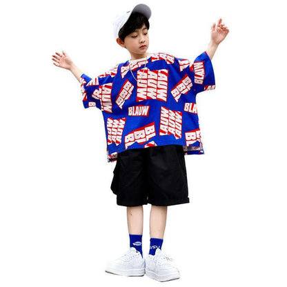 Boys' Suits, Big Children's Summer Clothes, Fried Street Children's Hip-hop Clothes - HEPSIBAH SHOP