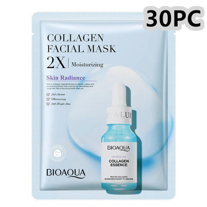 Collagen Face Mask Moisturizing Firming Face Sheet Mask Hyaluronic Acid Facial Masks Beauty Skin Care Gel Skin Care - HEPSIBAH SHOP