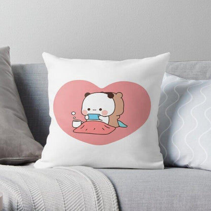 Cute Cartoon Expression Pack Home Cushions Square Pillow Cover - HEPSIBAH SHOP