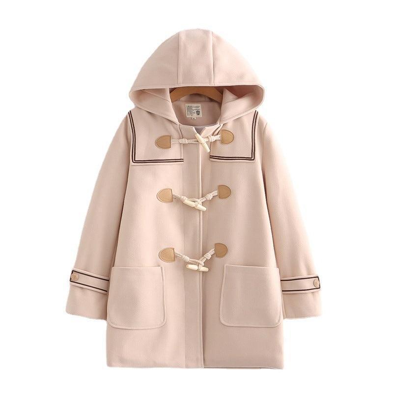 Loose Fitting Jacket With Cute Hood - HEPSIBAH SHOP