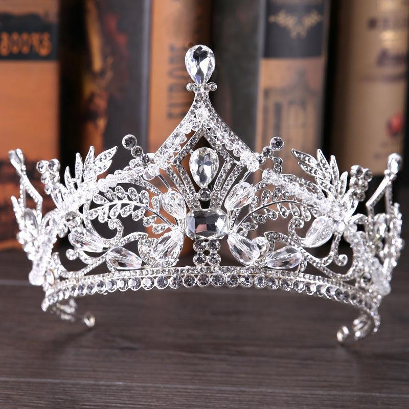 Crystal Big Crown Wedding Hair Accessories - HEPSIBAH SHOP