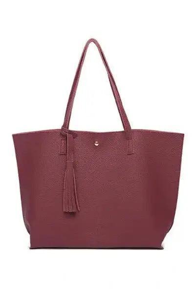 Tassel Handbags Woman PU Leather - HEPSIBAH SHOP