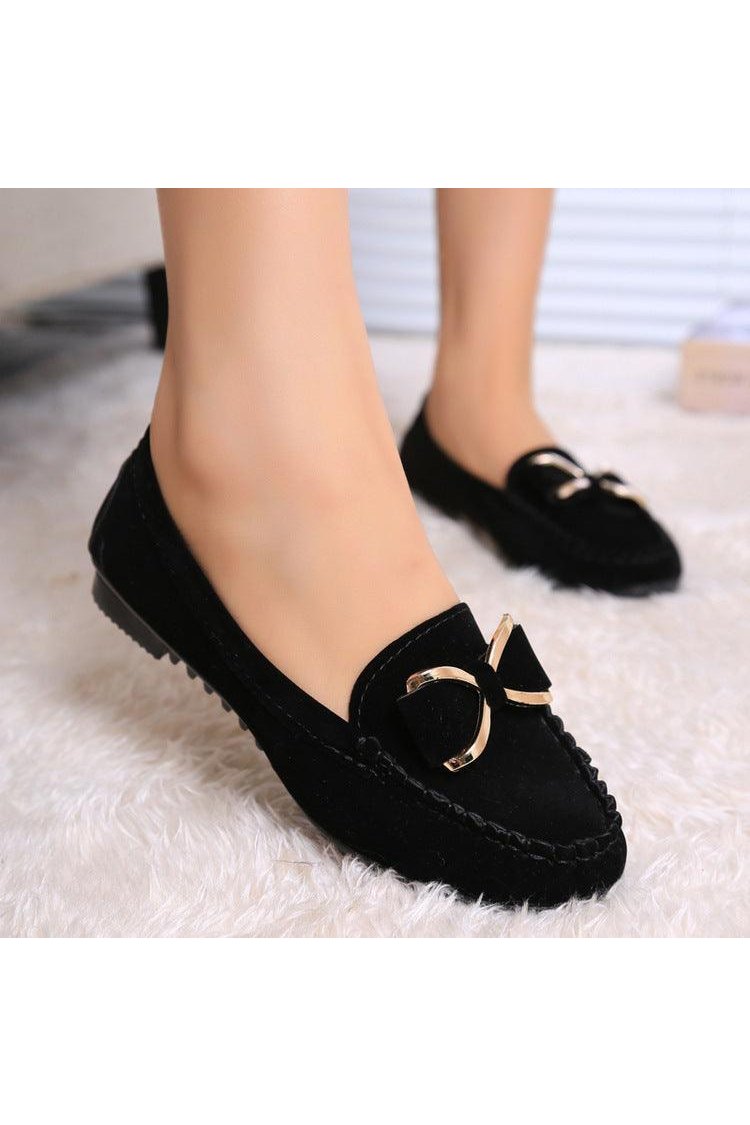 Fashion Bowknot Flat Loafers Cozy Shoes - HEPSIBAH SHOP