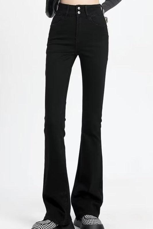 Retro American Slightly Flared Jeans Women - HEPSIBAH SHOP