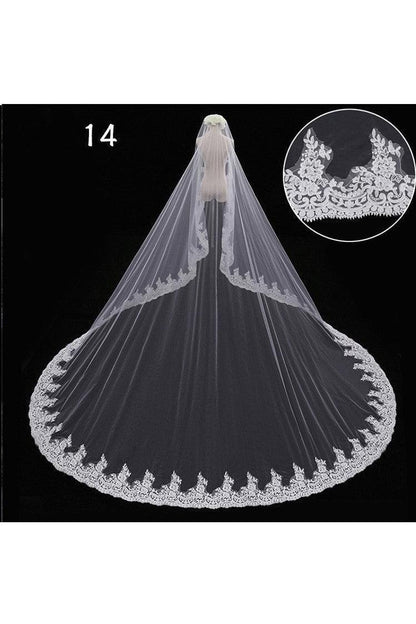 Wedding Dress Long Tail Luxury Super Fairy Wedding Veil - HEPSIBAH SHOP