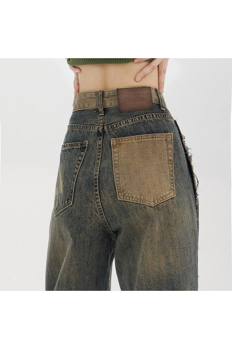 Women's High-waisted Baggy Jeans - HEPSIBAH SHOP