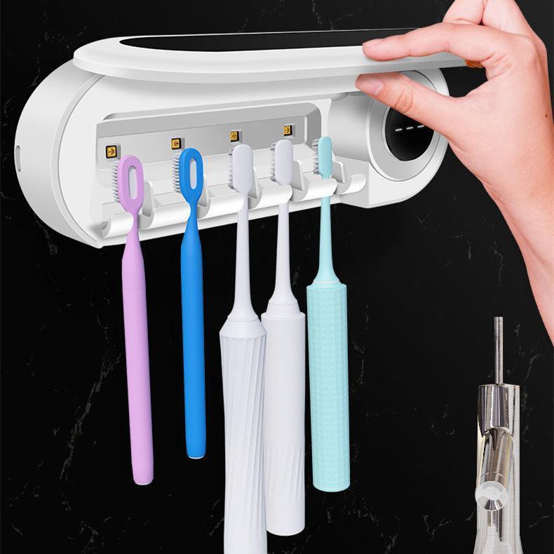 Wall Mounted Toothbrush Holder Smart Toothbrush UV Sterilizer Holder Toothpaste Dispenser Squeezer For Bathroom Accessories - HEPSIBAH SHOP