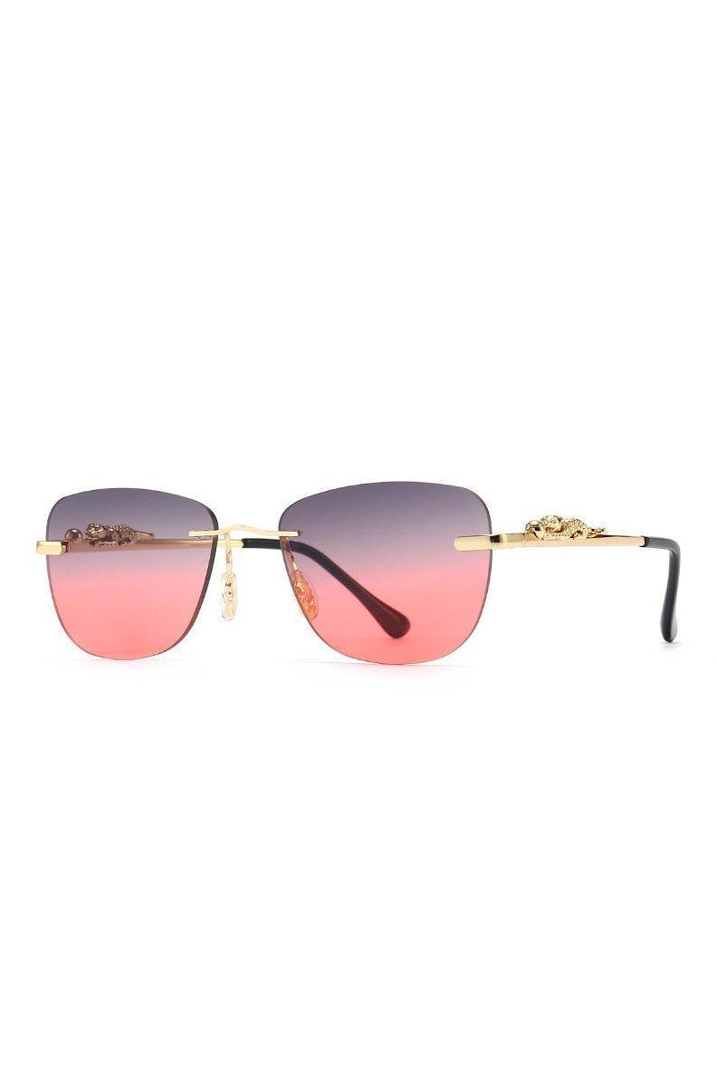 Fashion Metal Jumping Leopard Decorative Sunglasses - HEPSIBAH SHOP