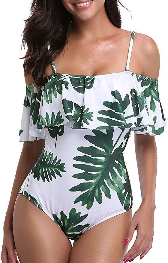 Slim Off Shoulder Women's One-piece Swimsuit - HEPSIBAH SHOP