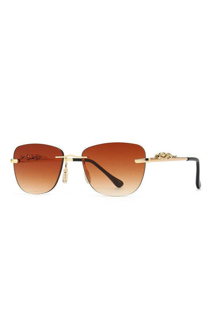 Fashion Metal Jumping Leopard Decorative Sunglasses - HEPSIBAH SHOP