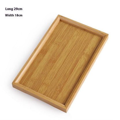 Rectangular Minimalist Household Bamboo Tea Tray