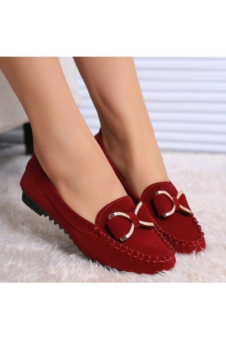 Fashion Bowknot Flat Loafers Cozy Shoes - HEPSIBAH SHOP